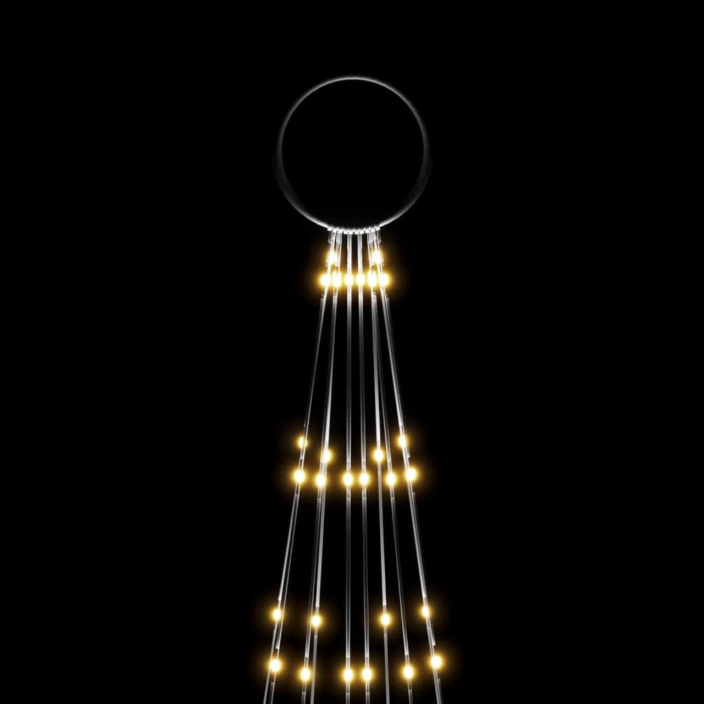 Christmas Tree on Flagpole Warm White 310 LEDs