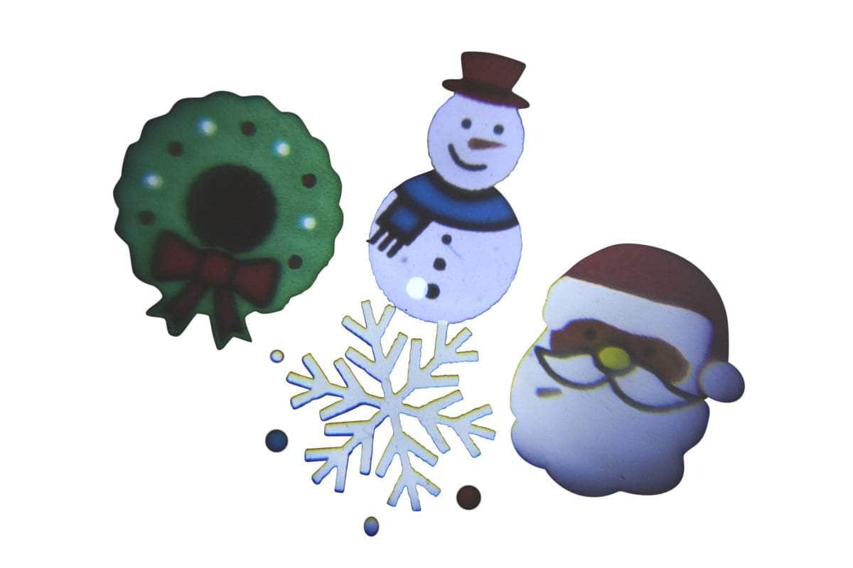 Christmas Tree Topper Snowman w/ Projected Images Lights Snow & Music | dsd