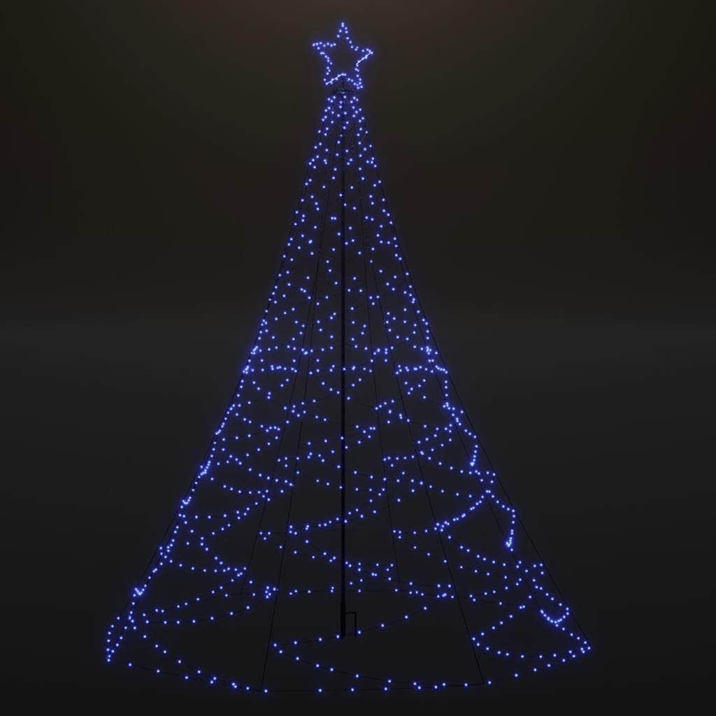 Christmas Tree with Spike Blue 3000 LEDs 800 cm