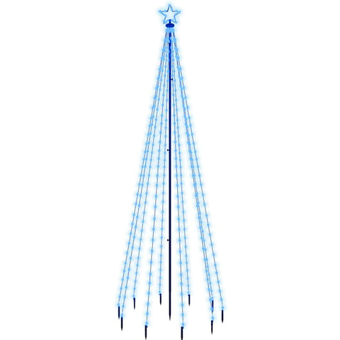 Christmas Tree with Spike Blue 310 LEDs 300 cm