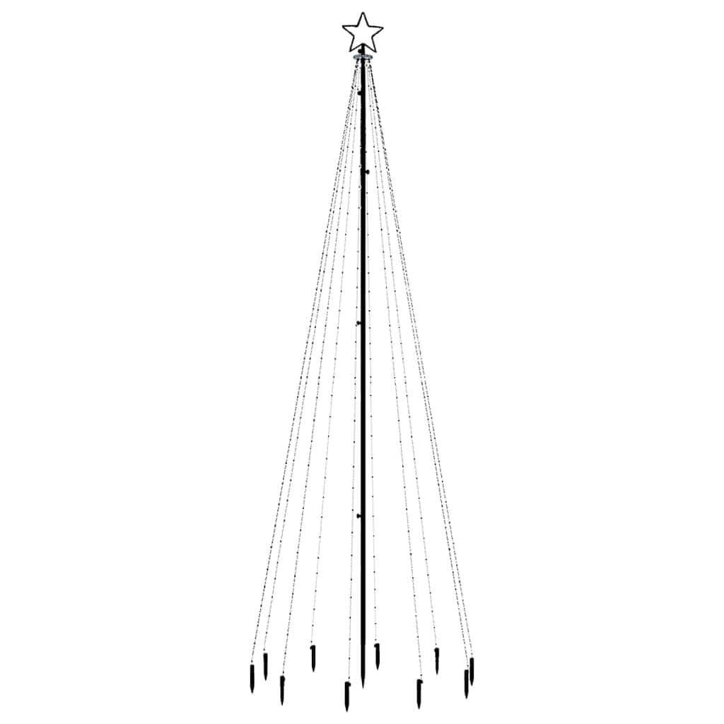 Christmas Tree with Spike Blue 310 LEDs 300 cm