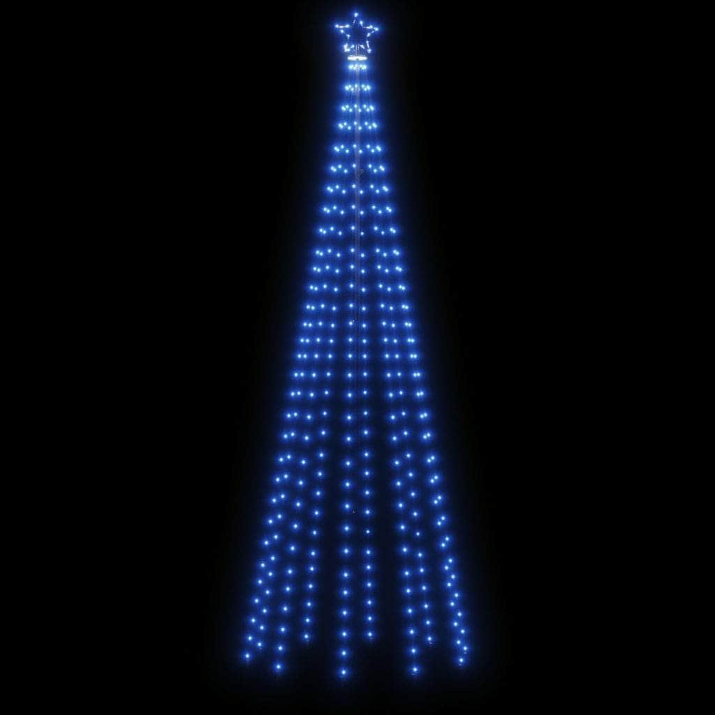 Christmas Tree with Spike Blue 310 LEDs 300 cm