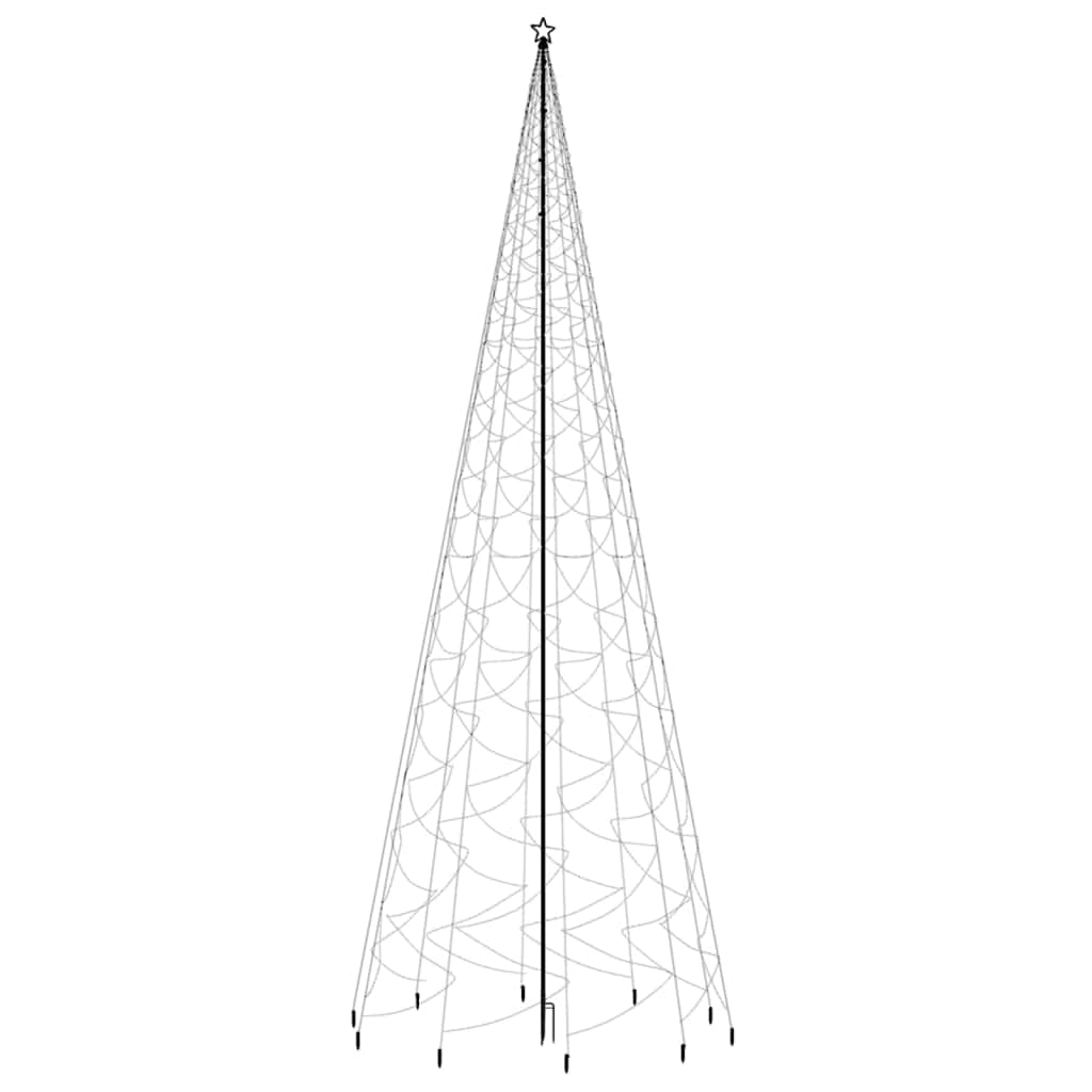Christmas Tree with Spike Warm White 3000 LEDs