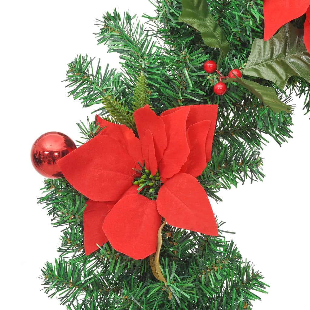 Christmas Wreath with LED Lights Green