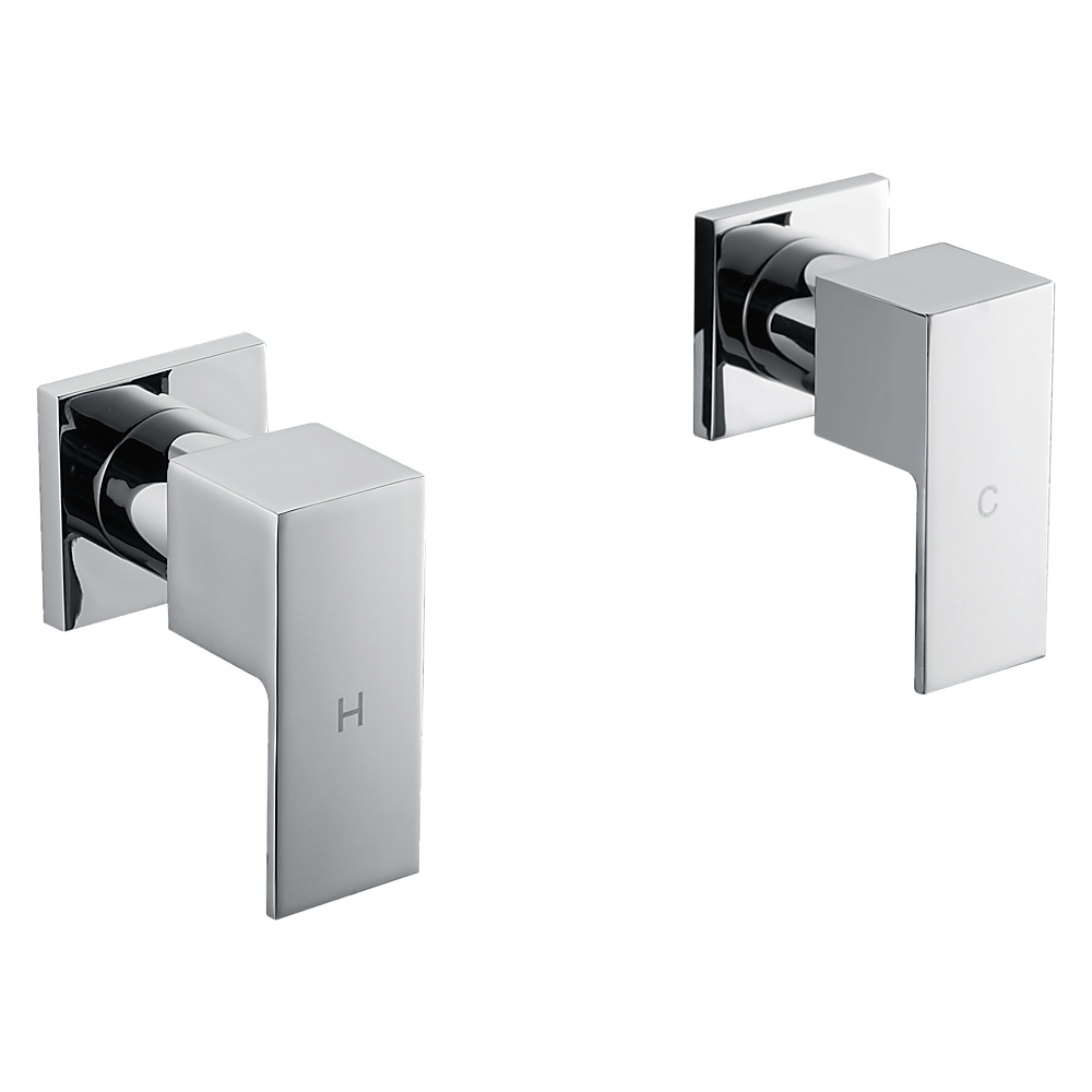 Chrome Bathroom Shower / Bath Mixer Tap Set w/ WaterMark