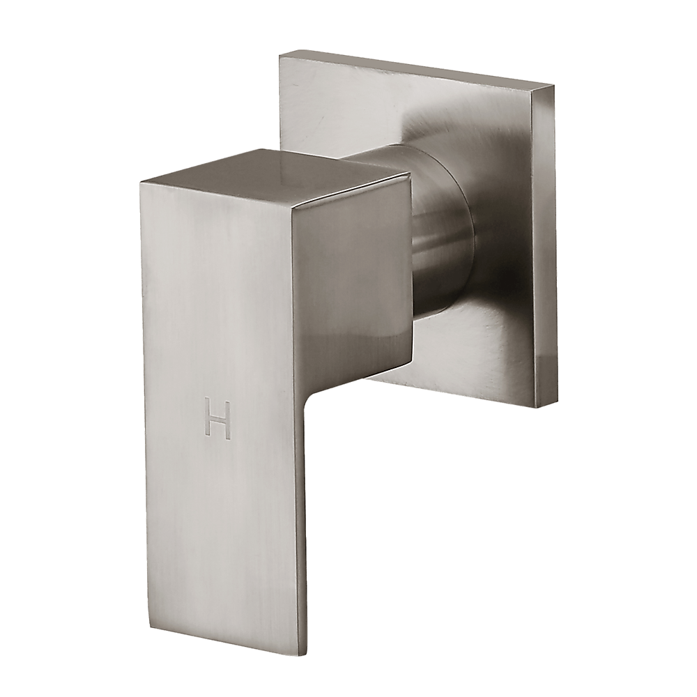 Chrome Bathroom Shower / Bath Mixer Tap Set with Brushed Finish w/ WaterMark