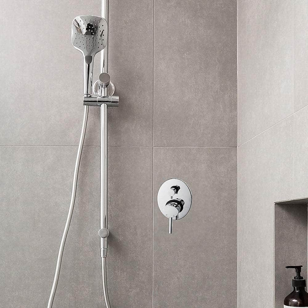 Chrome Bathroom Shower Wall Mixer Diverter w/ WaterMark