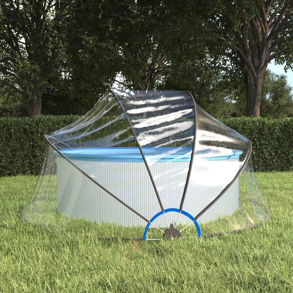 Circular Pool Sanctuary: PVC Round Pool Dome for Year-Round Enjoyment