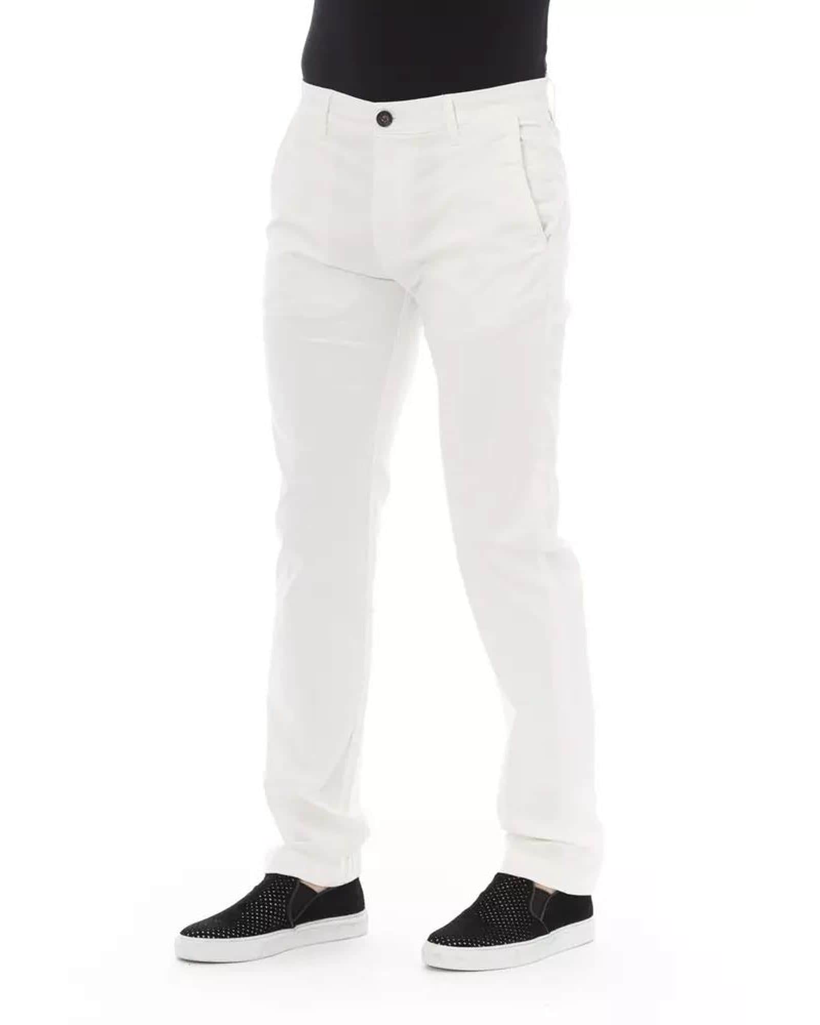 Classic Baldinini Trend Men's White Cotton Jeans & Pant