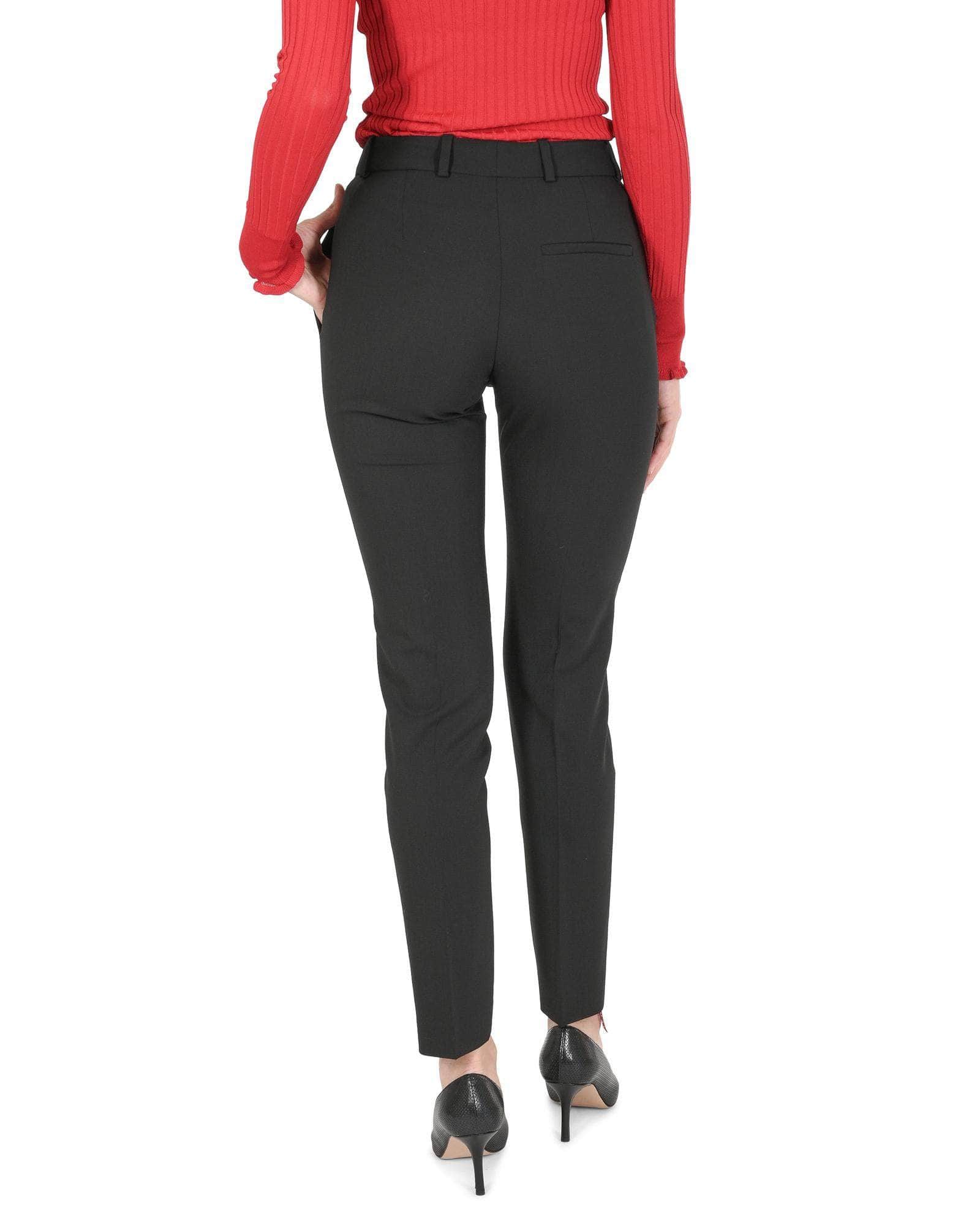 Classic Black Elegance Hugo Boss Women'S Wool Blend Trousers