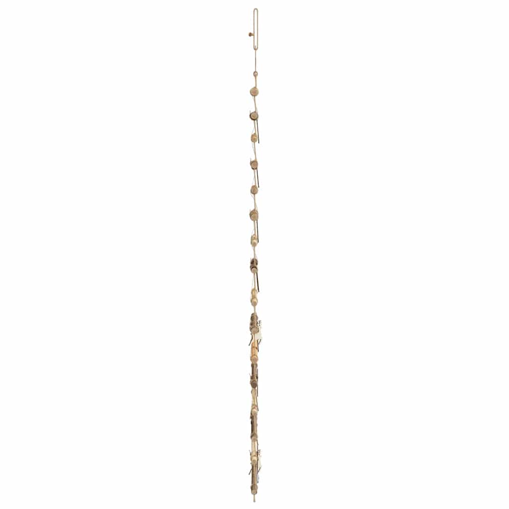Classic Christmas Tree with 80 LEDs Natural 150cm Solid Ash wood - Soft