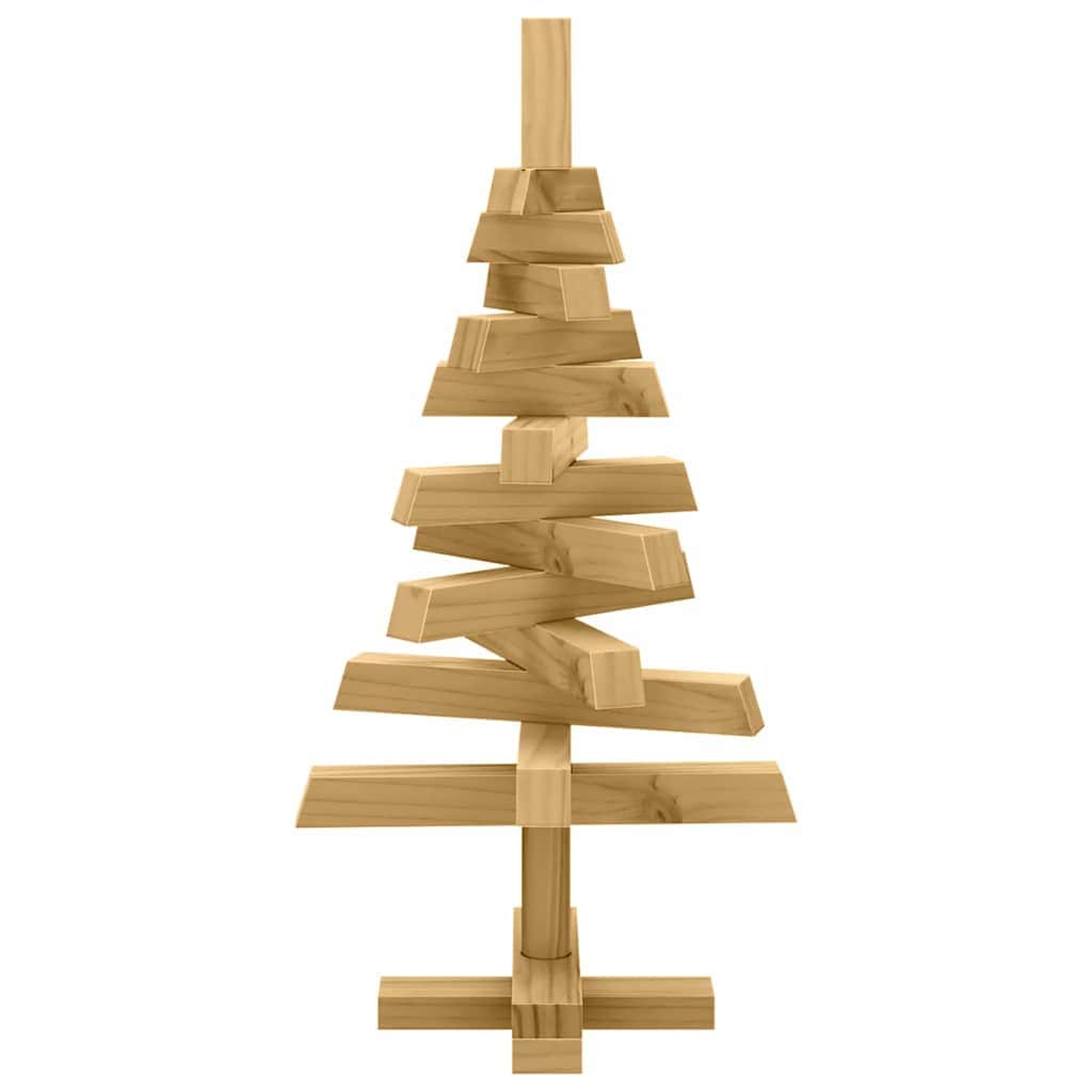 Classic Christmas Trees with Stand Brown 60cm Solid pine wood - Premium