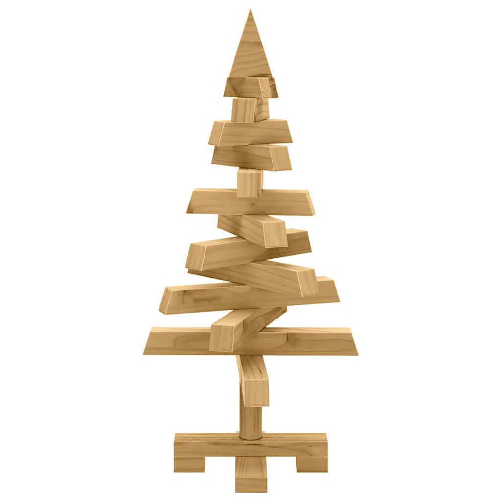 Classic Christmas Trees with Stand Brown 60cm Solid pine wood - Premium