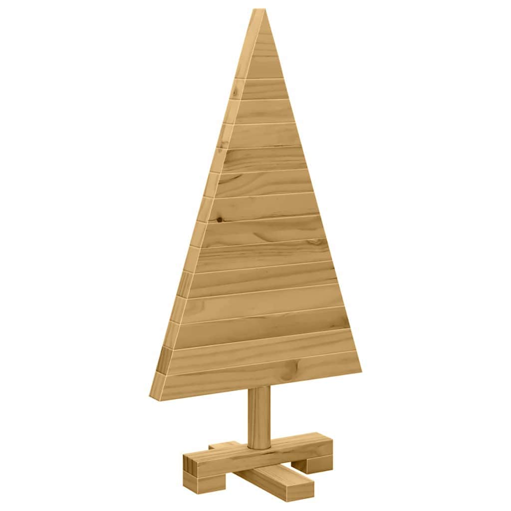 Classic Christmas Trees with Stand Brown 60cm Solid pine wood - Premium