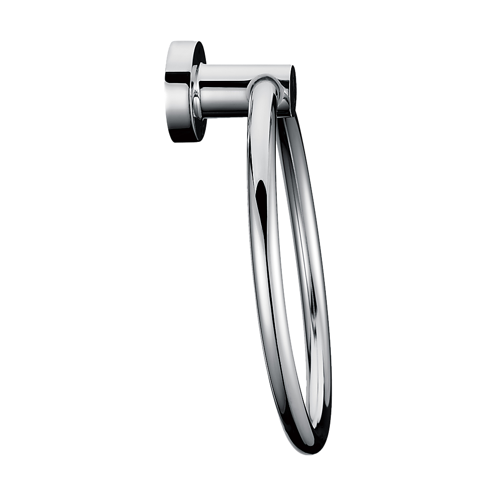 Classic Chrome Towel Rail Ring Bathroom