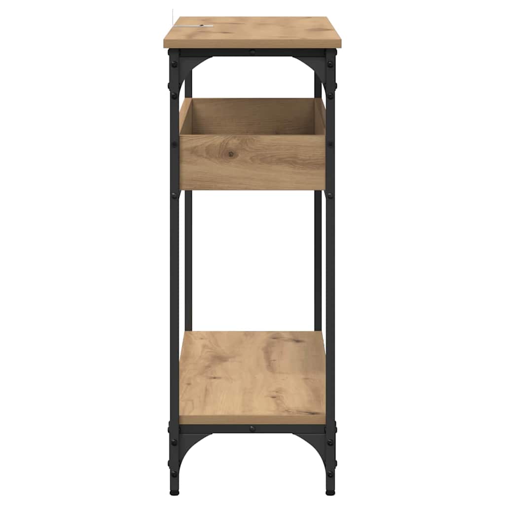 Classic Console Table Artisan oak Engineered wood - Sturdy Frame