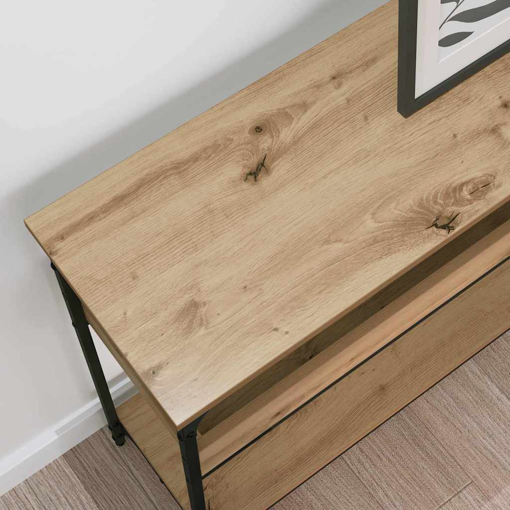 Classic Console Table Artisan oak Engineered wood - Sturdy Frame