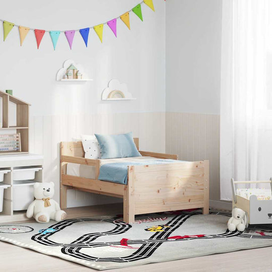Classic Extendable Bed Frame for Kids Other Brown - Sturdy Frame | 3vty