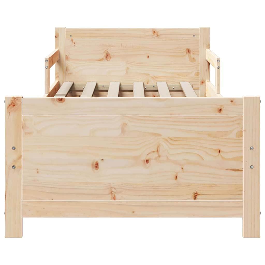 Classic Extendable Bed Frame for Kids Other Brown - Sturdy Frame