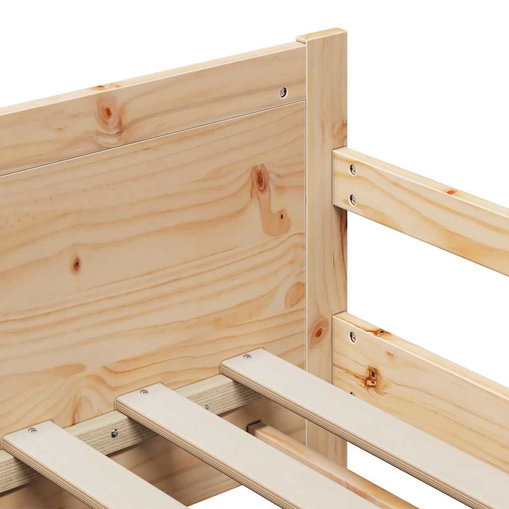 Classic Extendable Bed Frame for Kids Other Brown - Sturdy Frame