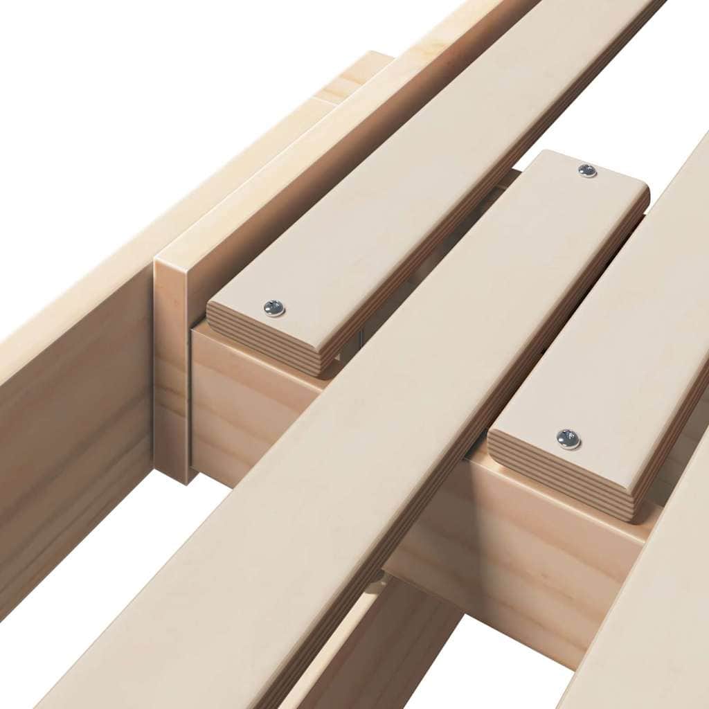 Classic Extendable Bed Frame for Kids Other Brown - Sturdy Frame