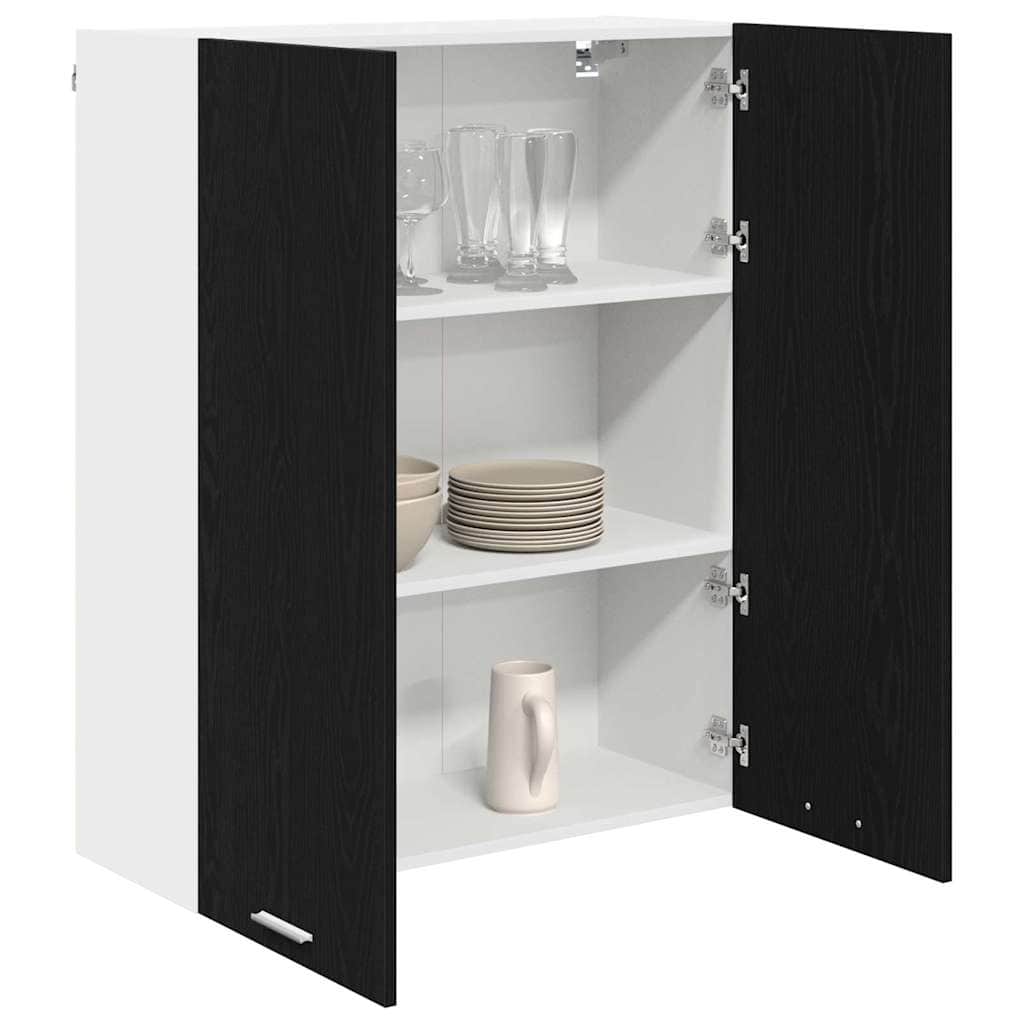 Classic Hanging Cabinet Riga Black Oak Engineered Wood - Premium | Wood finish