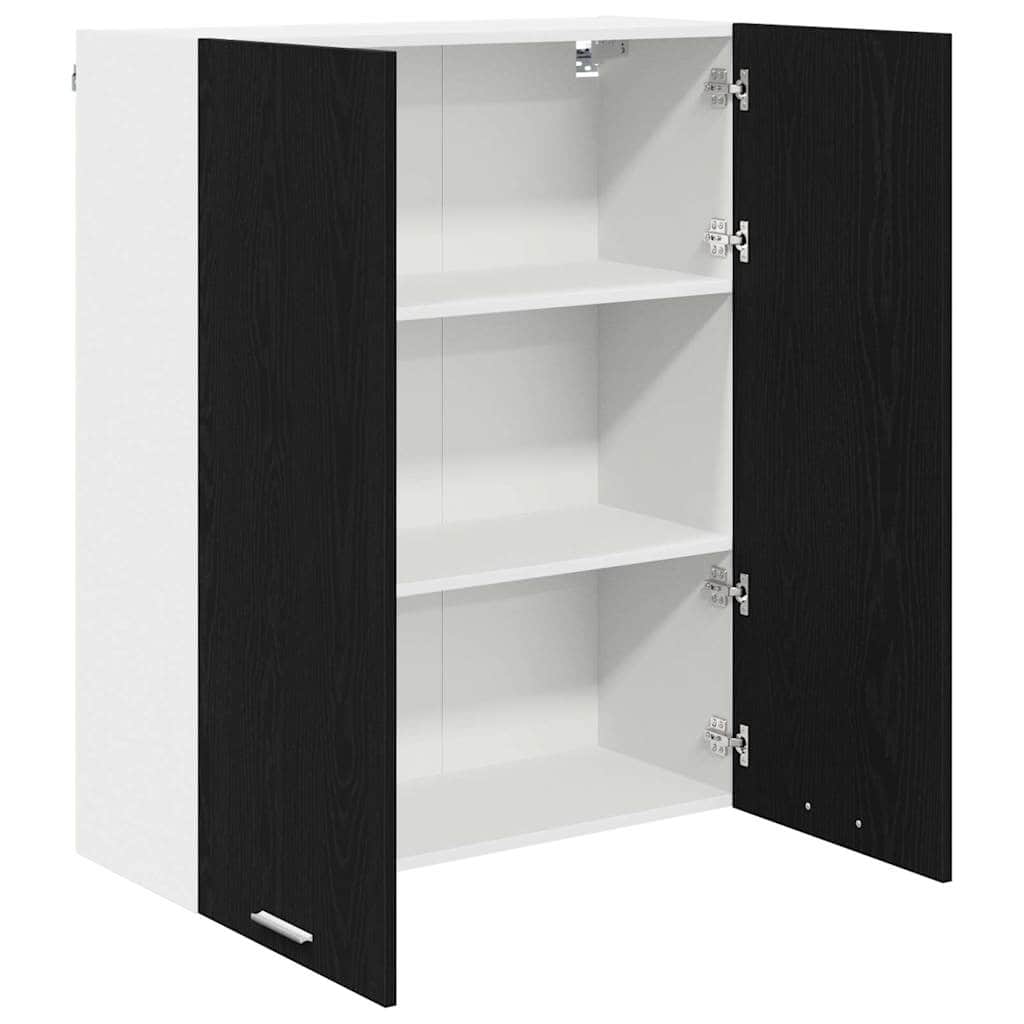 Classic Hanging Cabinet Riga Black Oak Engineered Wood - Premium