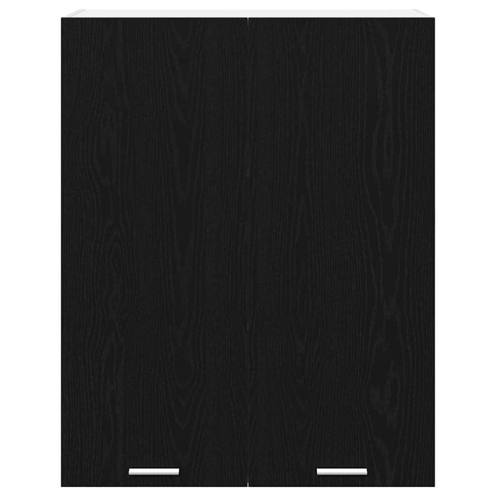 Classic Hanging Cabinet Riga Black Oak Engineered Wood - Premium | 4vty