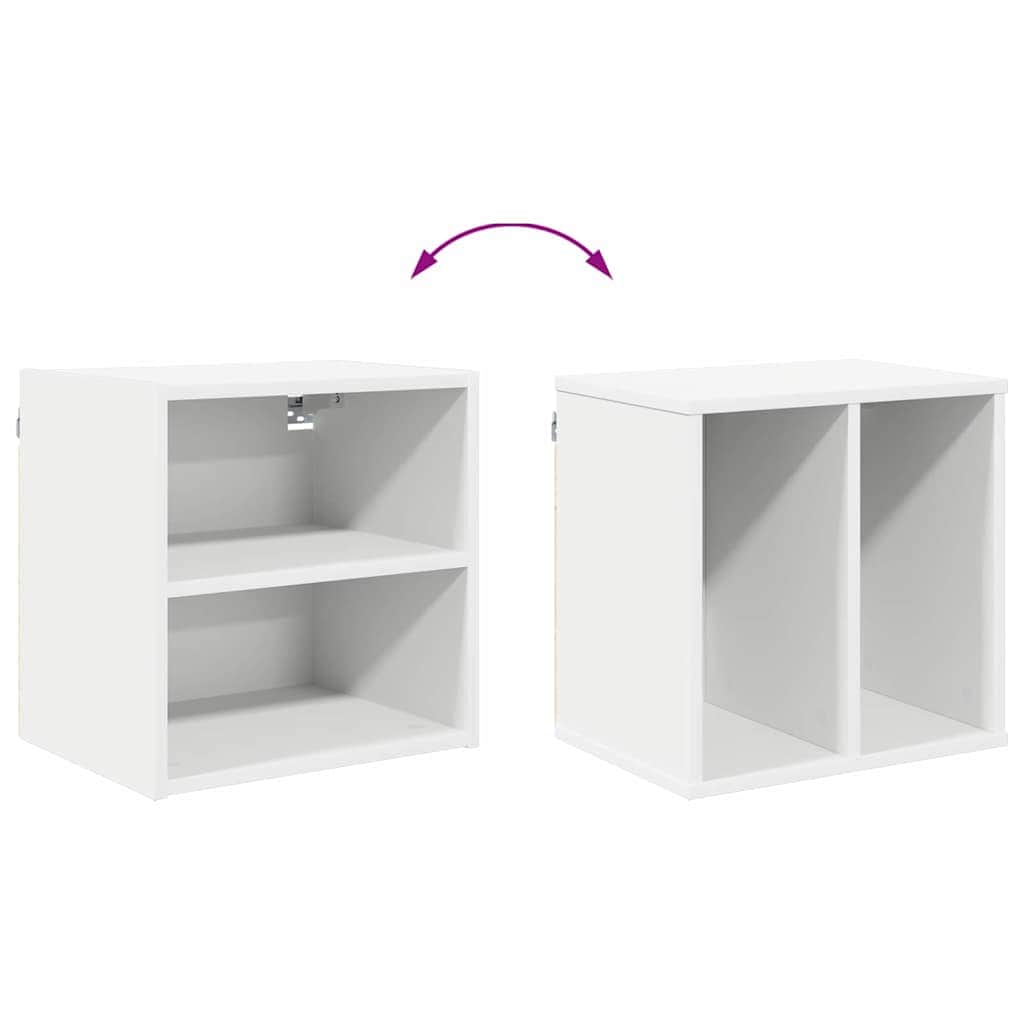 Classic Hanging Cabinet Riga White Engineered Wood - Designer Finish, Wood finish