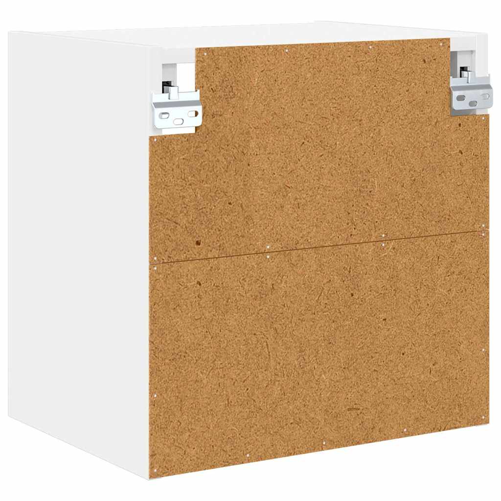 Classic Hanging Cabinet Riga White Engineered Wood - Designer Finish | White colour