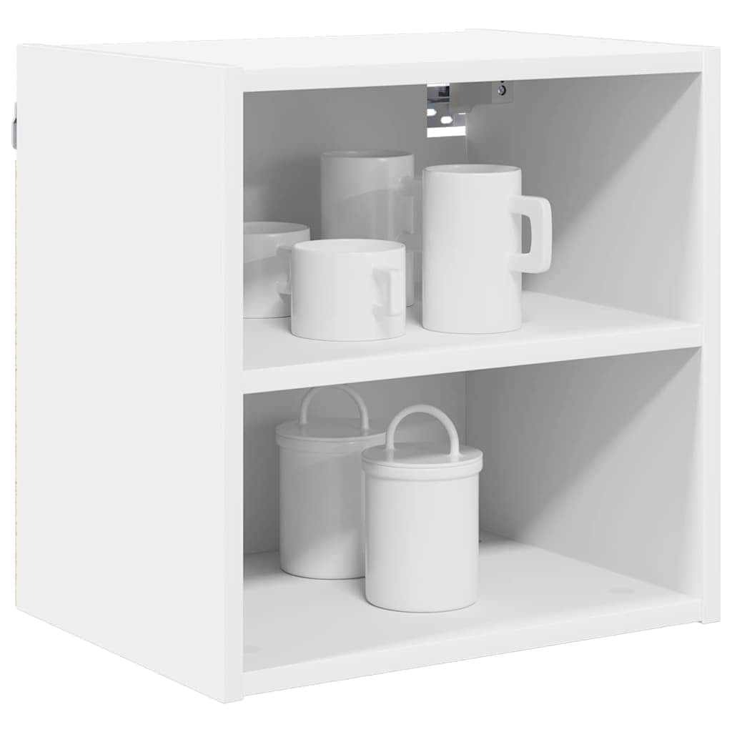 Classic Hanging Cabinet Riga White Engineered Wood - Designer Finish | Wood finish
