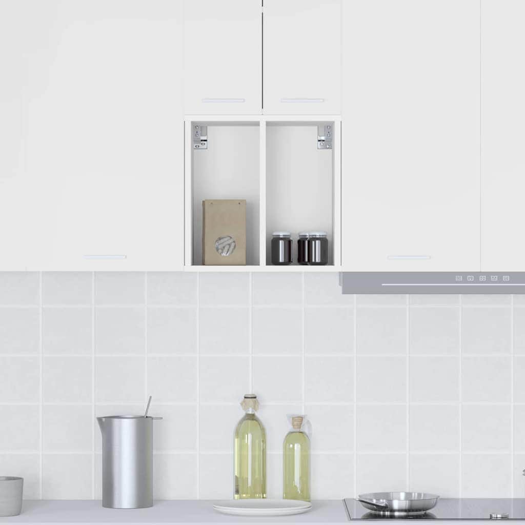 Classic Hanging Cabinet Riga White Engineered Wood - Designer Finish