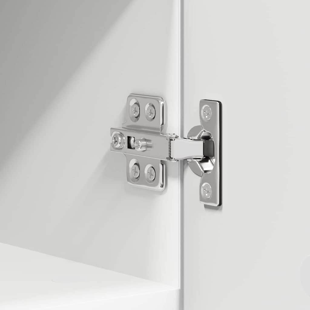 Classic Hanging Cabinet with Shelf Riga 2 pcs White - Space-Saving