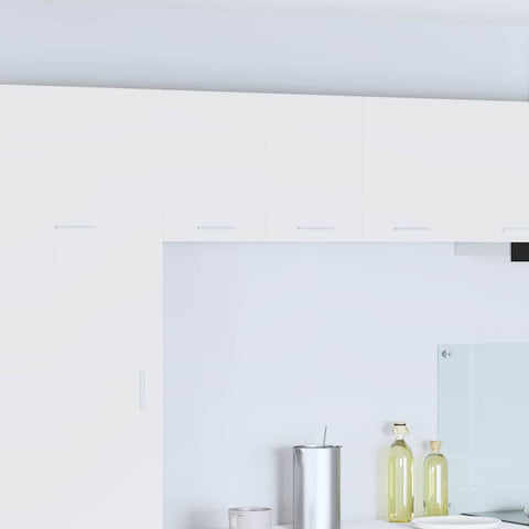 Classic Hanging Cabinet with Shelf Riga 2 pcs White - Space-Saving