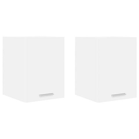 Classic Hanging Cabinet with Shelf Riga 2 pcs White - Space-Saving