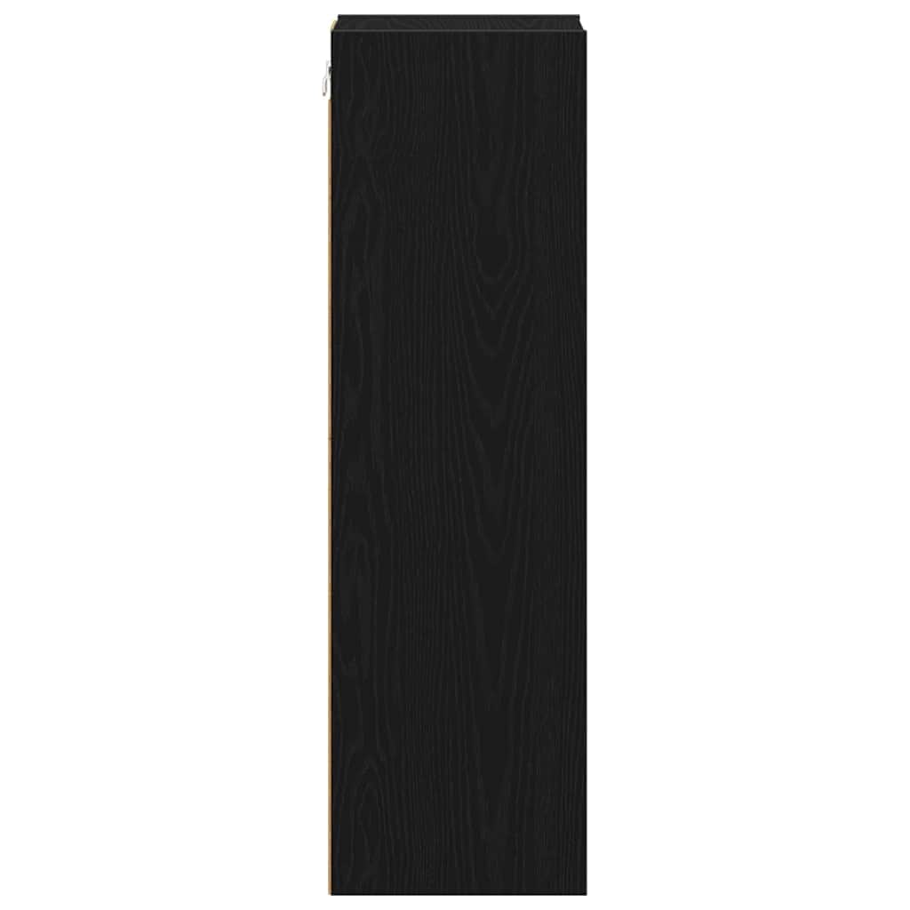 Classic Hanging Cabinet with Shelf Riga Black Oak - Soft Upholstery