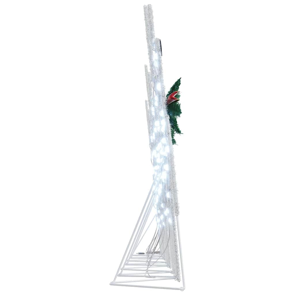 Classic LED Reindeers 7 pcs White Fabric - Space-Saving Style | 3vty