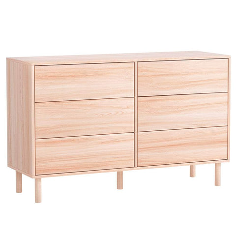 6 Chest Of Drawers Cabinet Dresser Table Tallboy Storage Bedroom Pine