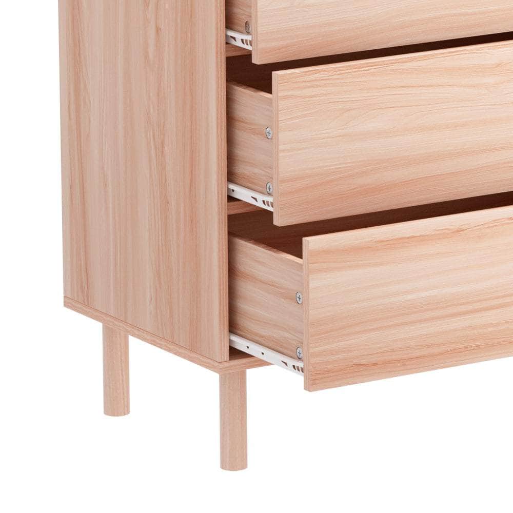 Classic Pine Chest of Drawers Cabinet for Bedroom Storage