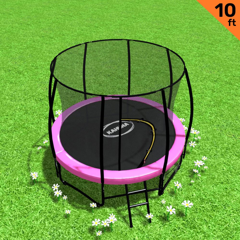Pink trampoline 1x10cm, side view