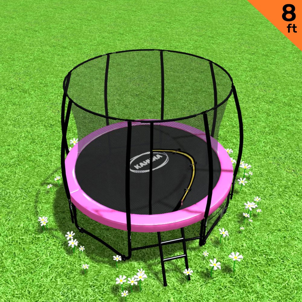 Trampoline 8ft Pink Outdoor Spring 1x8cm