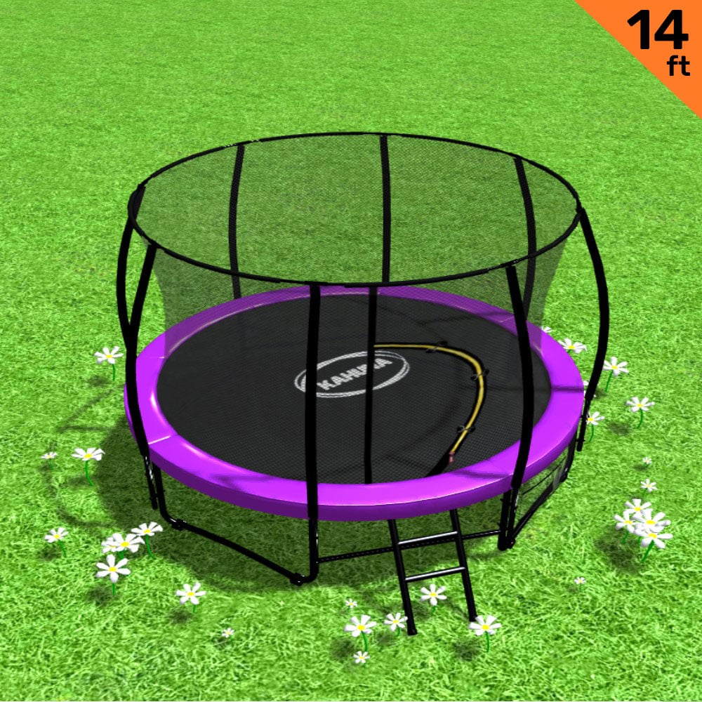 Purple trampoline 1x14cm, side view