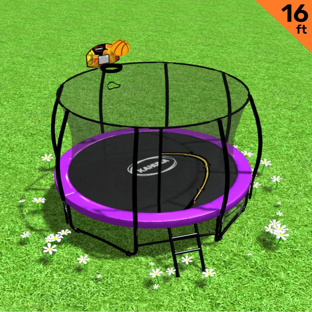 Trampoline 16ft With Basketball 1x16cm