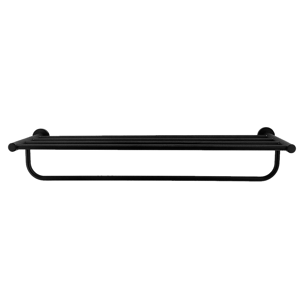 Classic Towel Bar Rail Bathroom Electroplated Matte Black Finish