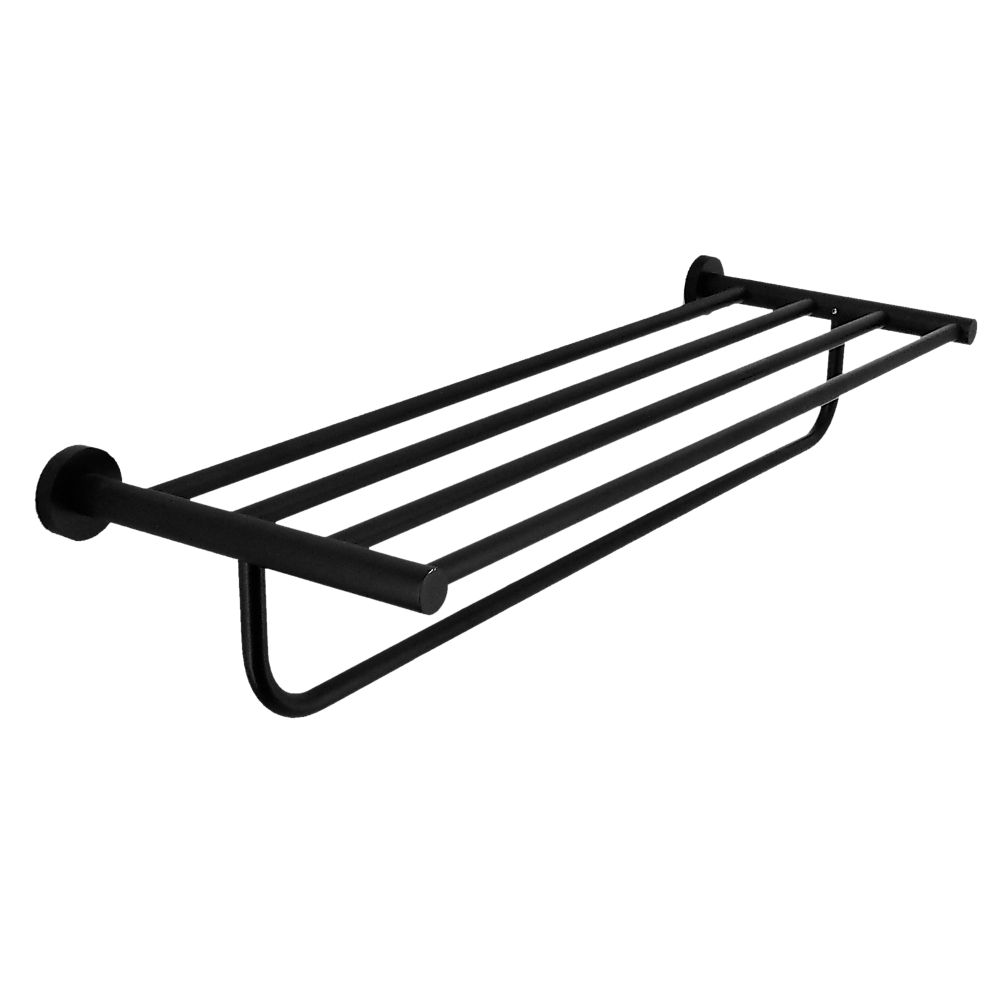 Classic Towel Bar Rail Bathroom Electroplated Matte Black Finish
