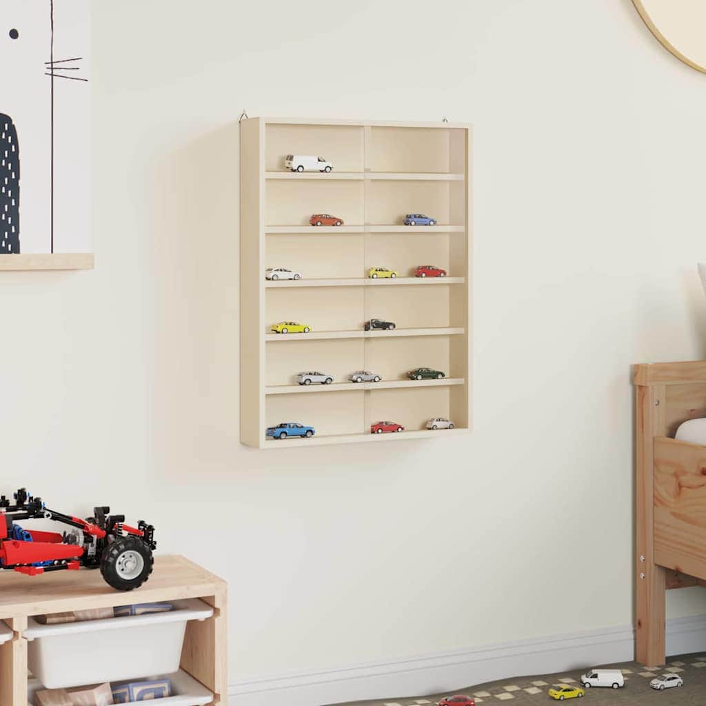 Classic Wooden Collector's Display Case Brown  Plywood - Soft