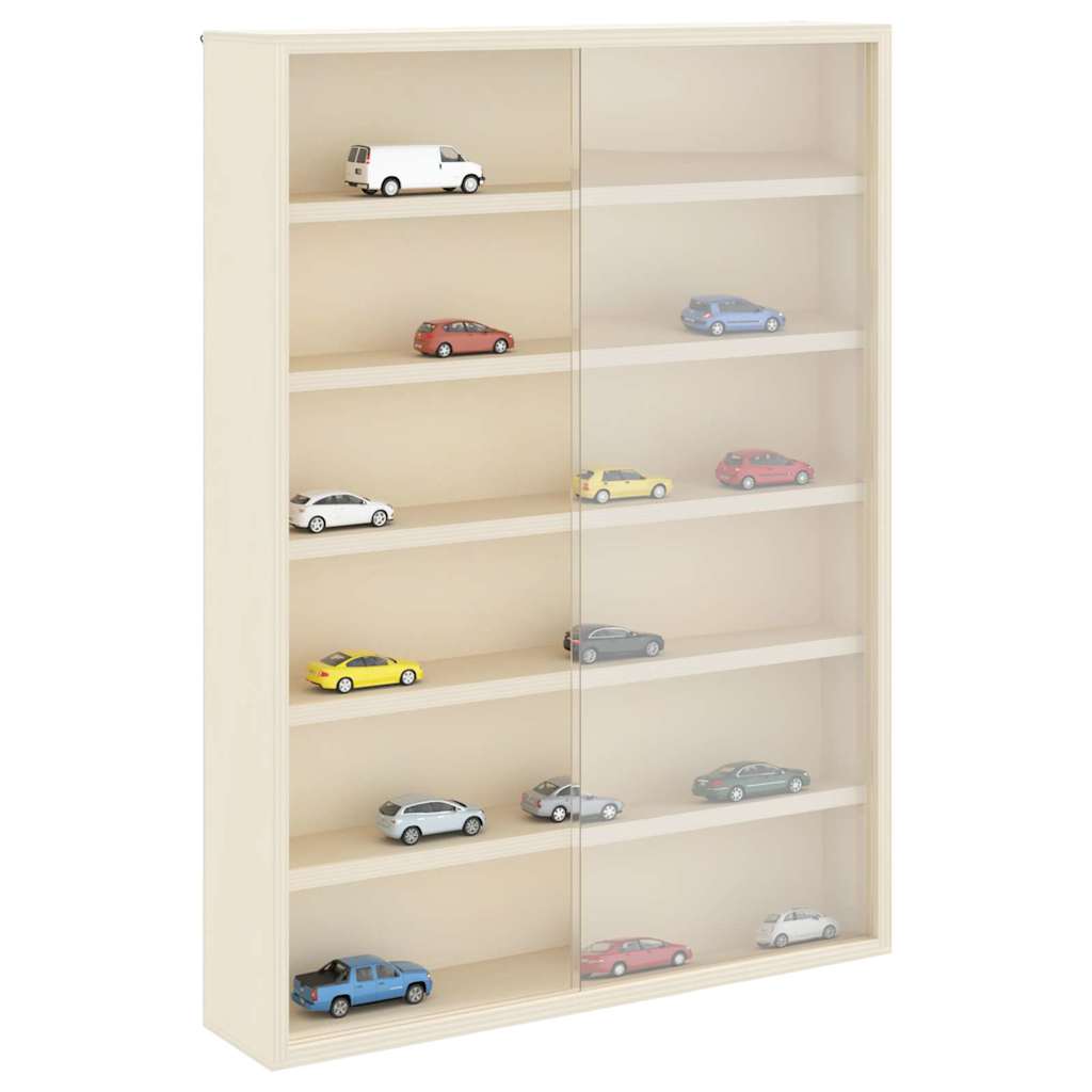 Classic Wooden Collector's Display Case Brown  Plywood - Soft