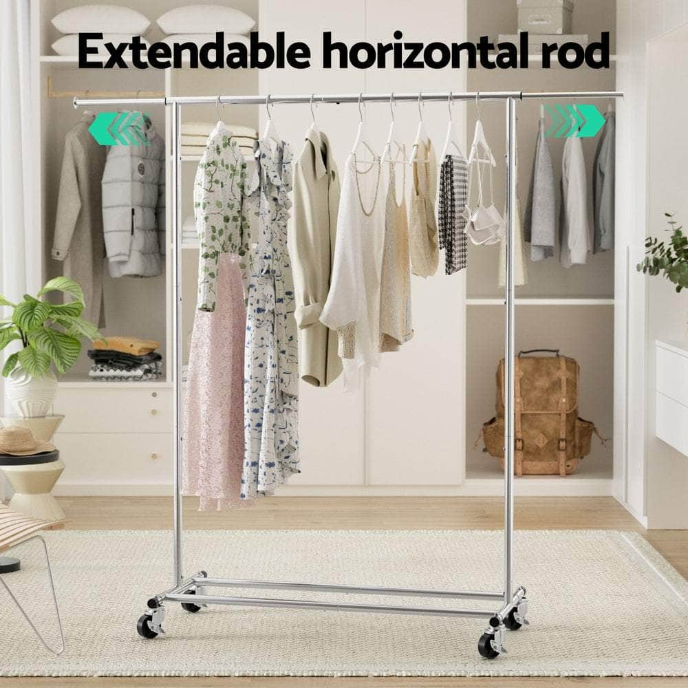 Clothes Rack Airer Rail Coat Stand Adjustable Hanger - Stylish