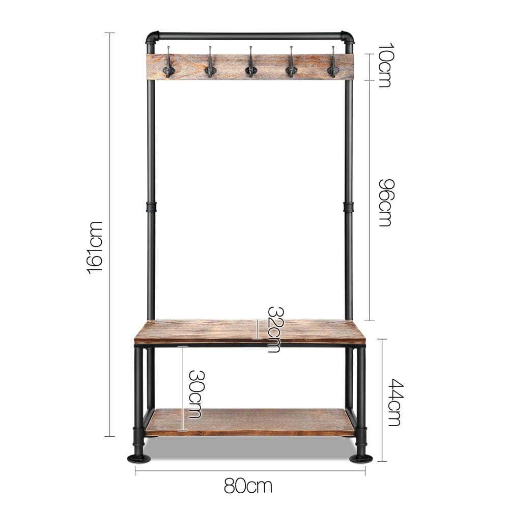 Clothes Rack Coat Stand 161X80Cm Hanger Closet