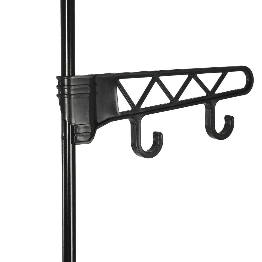 Clothes Rack Steel & Non-woven Fabric Black